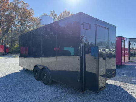 New 2026 Coast 2 Coast 8.5X20 TA CONCESSION TRAILER (FULLY EQUIPPED) BLACKOUT Vending / Concession Trailer