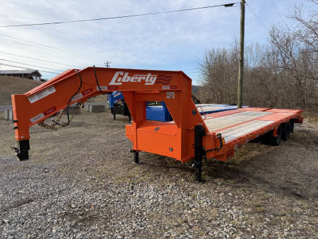 New 2026 Liberty Lf22k GOOSENECK TRAILER 20+5 MAMMOTH RAMPS 23.9K G.V.W.R.