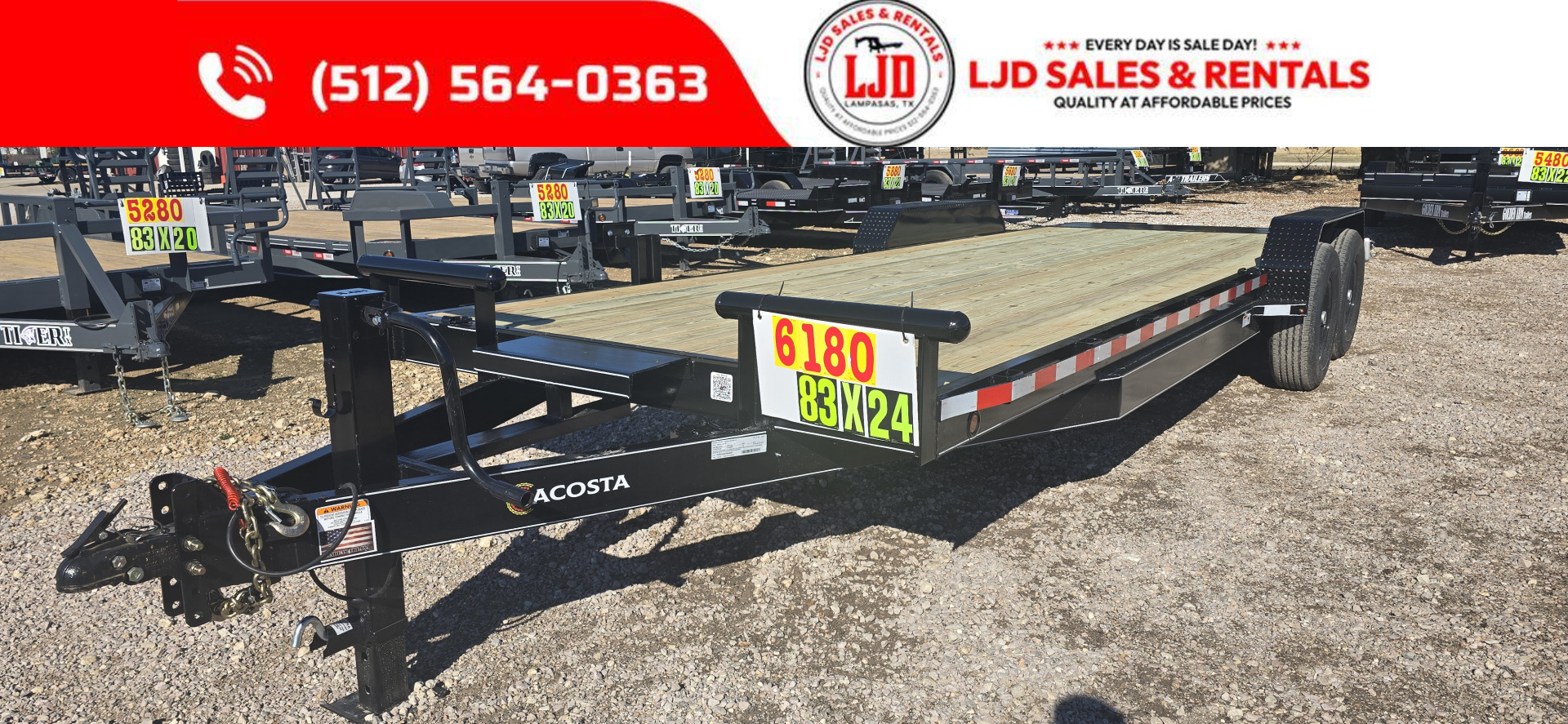 New 2026 Lacosta Trailers - 83  x 24' - Trailer Car Hauler