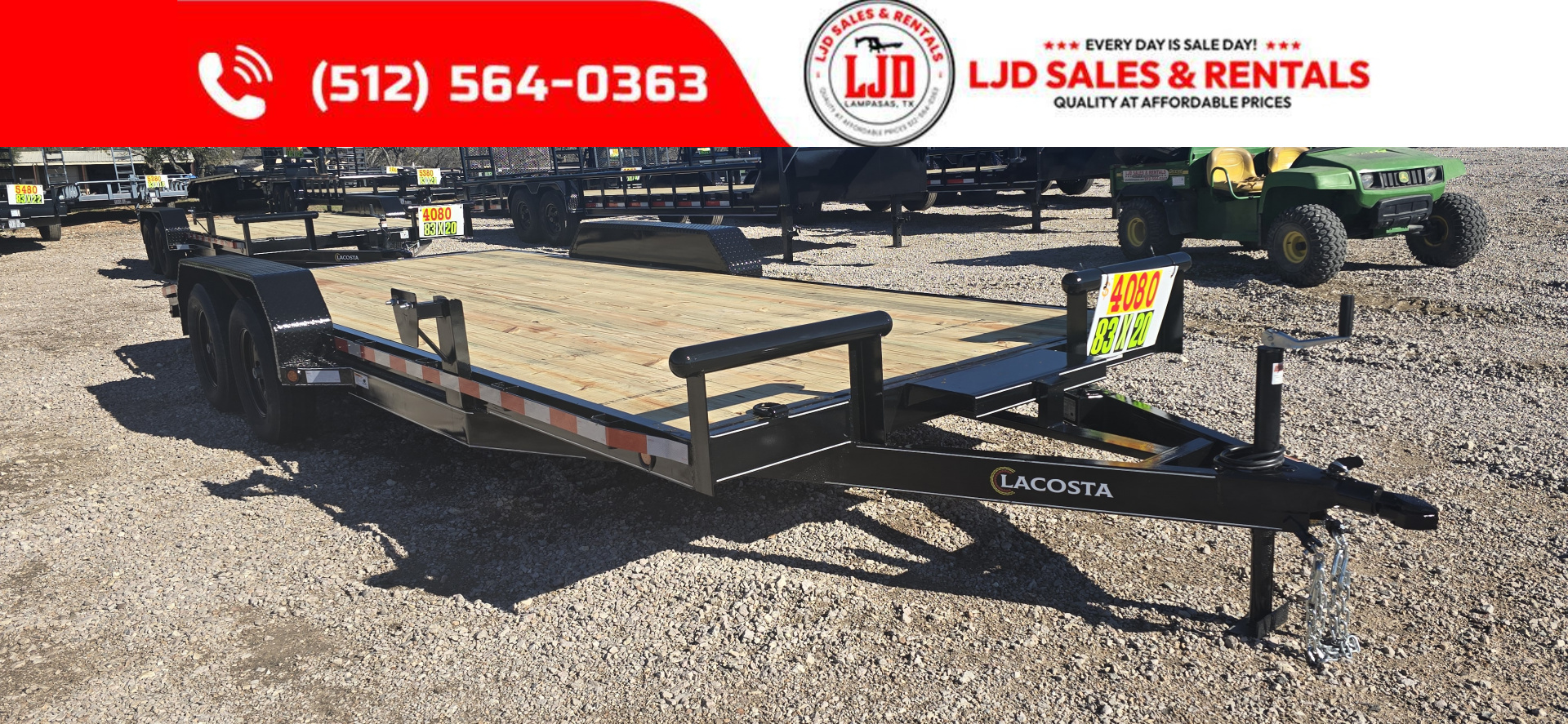 New 2026 Lacosta - 83  x 20' - Trailer Car /Equipment Hauler -