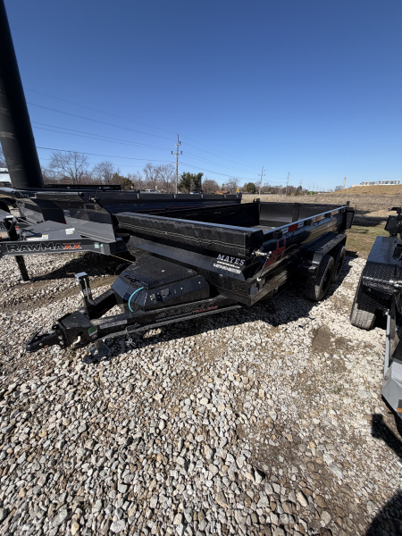 New 2026 HORIZON TRAILERS HZ6BP-2X12 Dump Trailer 77X12 TA 24  SIDES (GVW:11300) BLACK