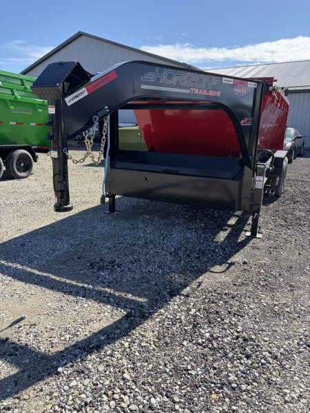 New 2026 Horizon Trailers RDZGN-16 ROLLSTER GOOSENECK Trailer ONLY (GVW:15700) BLACK