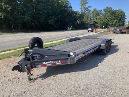New 2026 Iron Bull EWB Series Equipment Trailer / 83"x22 / 2-8,000# Electric Brake Axles / Rampage Ramps / Jumbo Toolbox/ 17.5" Tires and Spare Tire and Wheel