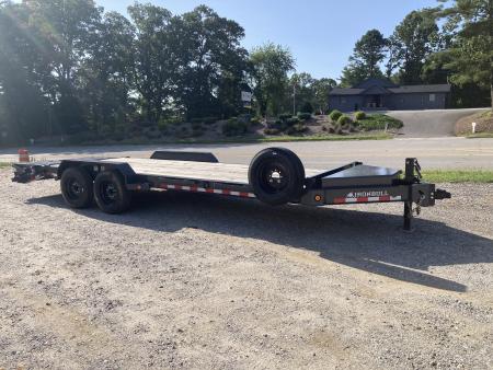 New 2026 Iron Bull EWB Series Equipment Trailer / 83 x22 / 2-8,000# Electric Brake Axles / Rampage Ramps / Jumbo Toolbox/ 17.5  Tires and Spare Tire and Wheel