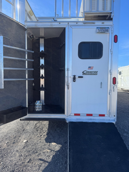 Used 2017 Cimarron Trailers Northstar 4H Living Qtr Horse Trailer