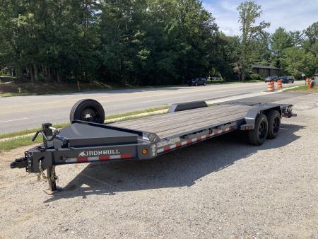 New 2026 Iron Bull EWB Series Equipment Trailer / 83 x22 / 2-8,000# Electric Brake Axles / Rampage Ramps / Jumbo Toolbox/ 17.5  Tires and Spare Tire and Wheel