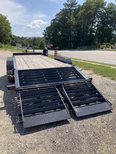 New 2026 Iron Bull EWB Series Equipment Trailer / 83"x22 / 2-8,000# Electric Brake Axles / Rampage Ramps / Jumbo Toolbox/ 17.5" Tires and Spare Tire and Wheel
