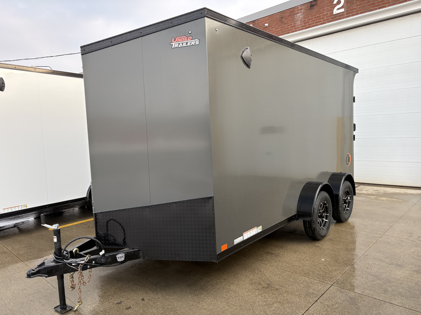 New 2026 United Trailers UJ 7'X14' WEDGE NOSE RAMP DOOR Cargo / Enclosed Trailer