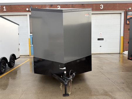 New 2026 United Trailers UJ 7'X14' WEDGE NOSE RAMP DOOR Cargo / Enclosed Trailer