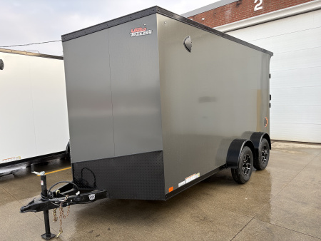 New 2026 United Trailers UJ 7'X14' WEDGE NOSE RAMP DOOR Cargo / Enclosed Trailer