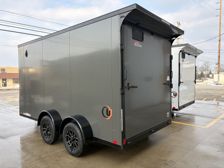 New 2026 United Trailers UJ 7'X14' WEDGE NOSE RAMP DOOR Cargo / Enclosed Trailer