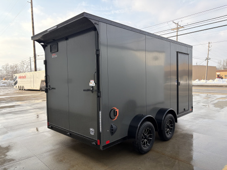 New 2026 United Trailers UJ 7'X14' WEDGE NOSE RAMP DOOR Cargo / Enclosed Trailer