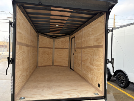 New 2026 United Trailers UJ 7'X14' WEDGE NOSE RAMP DOOR Cargo / Enclosed Trailer