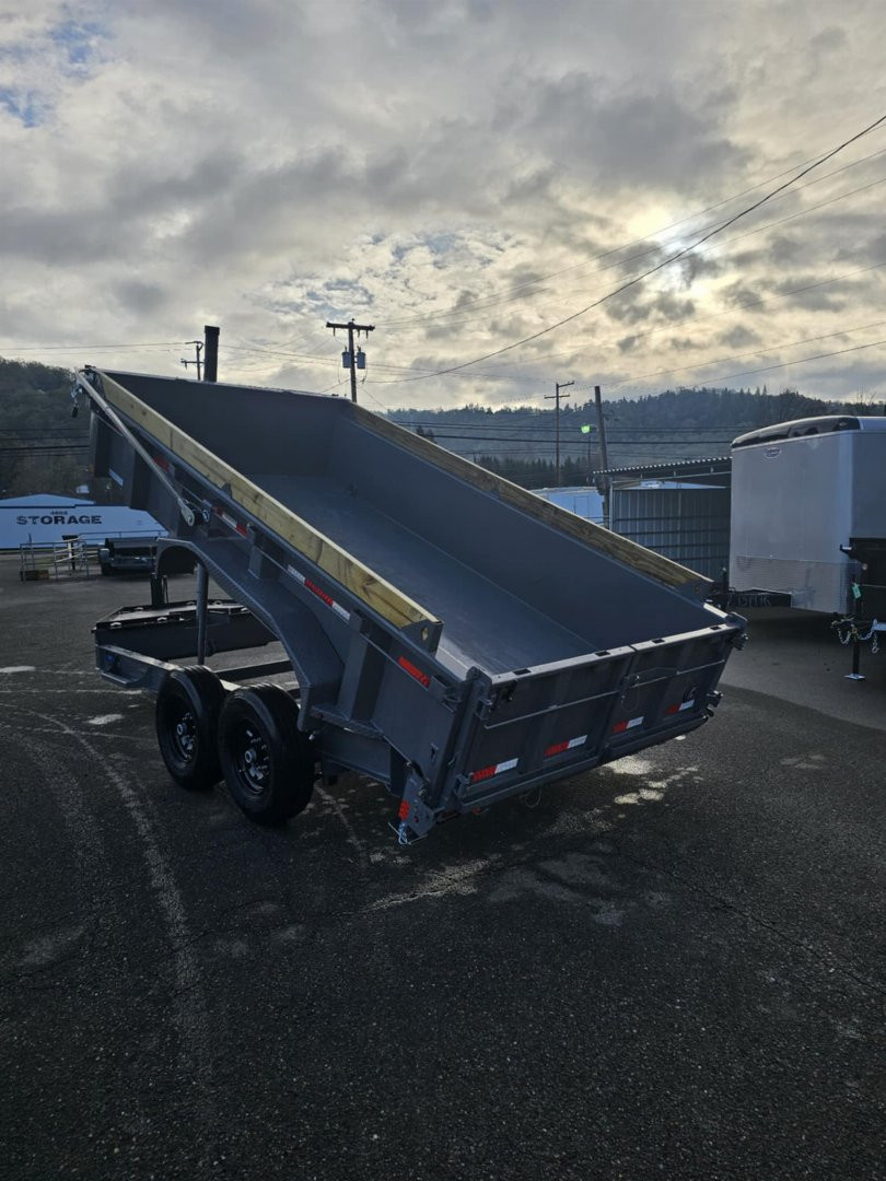 New 2026 Diamond C Trailers PACESETTER LPT207 82X14 LOW PROFILE 14K Dump Trailer CEMENT GRAY