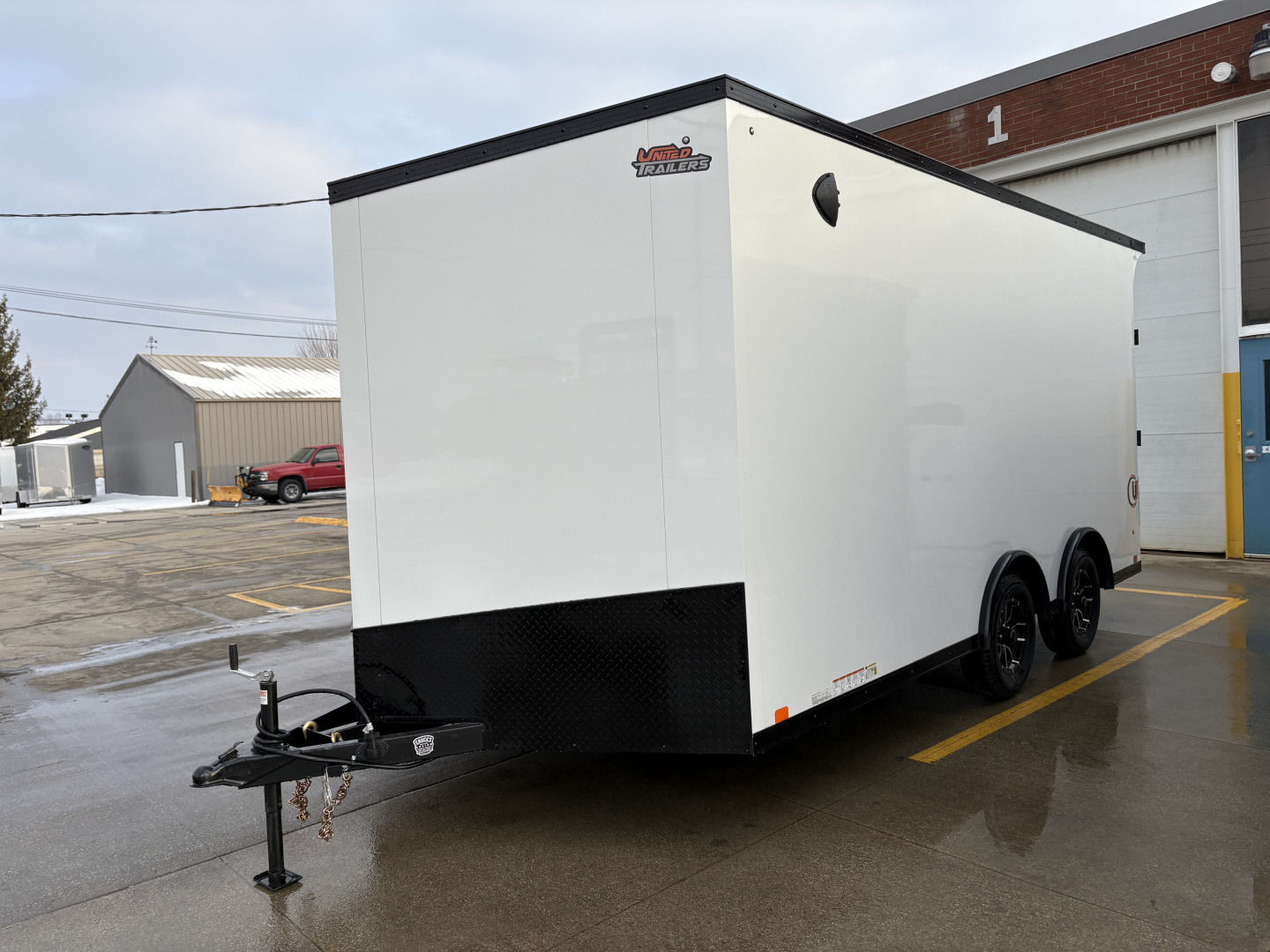 New 2026 United Trailers UJ 8.5'X16' WEDGE NOSE RAMP DOOR Cargo / Enclosed Trailer