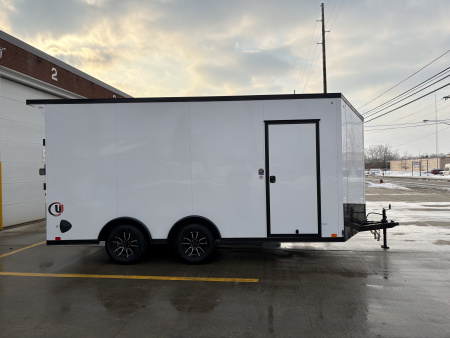 New 2026 United Trailers UJ 8.5'X16' WEDGE NOSE RAMP DOOR Cargo / Enclosed Trailer