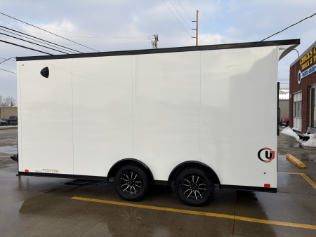 New 2026 United Trailers UJ 8.5'X16' WEDGE NOSE RAMP DOOR Cargo / Enclosed Trailer