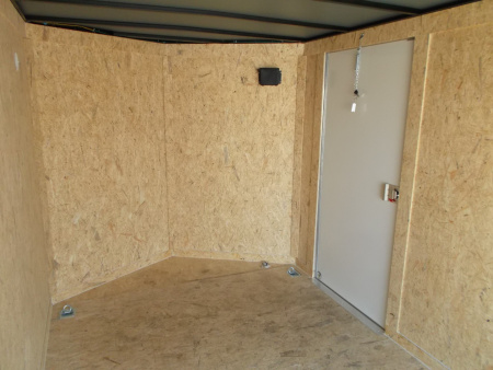 New 2026 Covered Wagon Trailers 7x12 Single Axle Cargo / Enclosed Trailer / Extra Wide Ramp / RV Side Door / 6'6" Interior / LEDs / .030 White Semi-Screwless Exterior