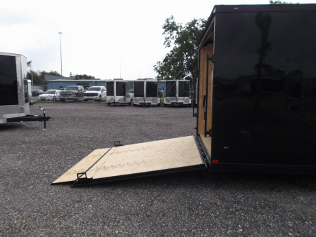 New 2026 Covered Wagon Trailers 8.5x24 Enclosed Cargo Trailer / Car Hauler / 7ft Int / 5200# Axles / Extra Wide Ramp / 48" Side Door / Black Out Package