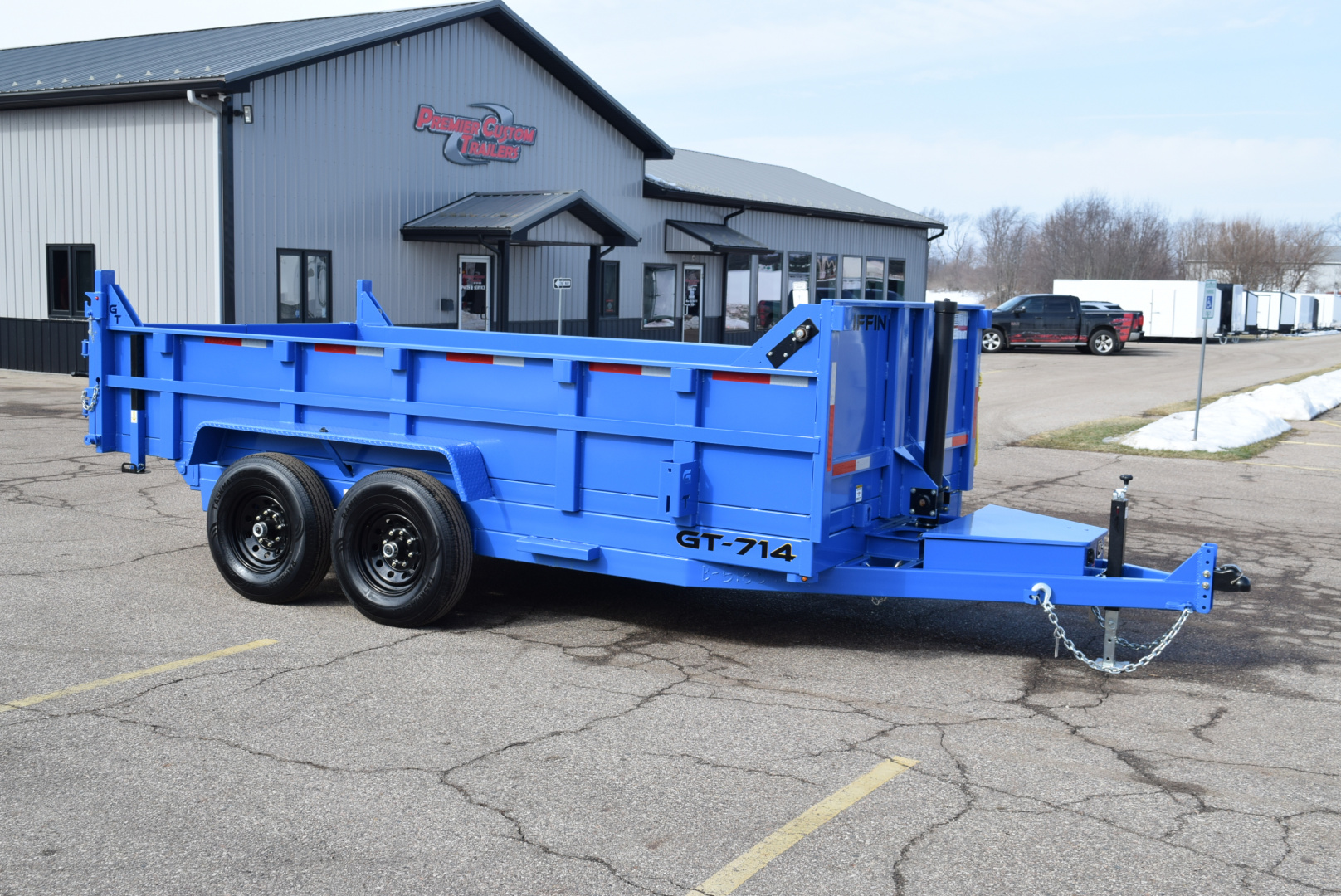New GRIFFIN 7x14 14K DUMP TRAILER w/ TELESCOPING CYLINDER