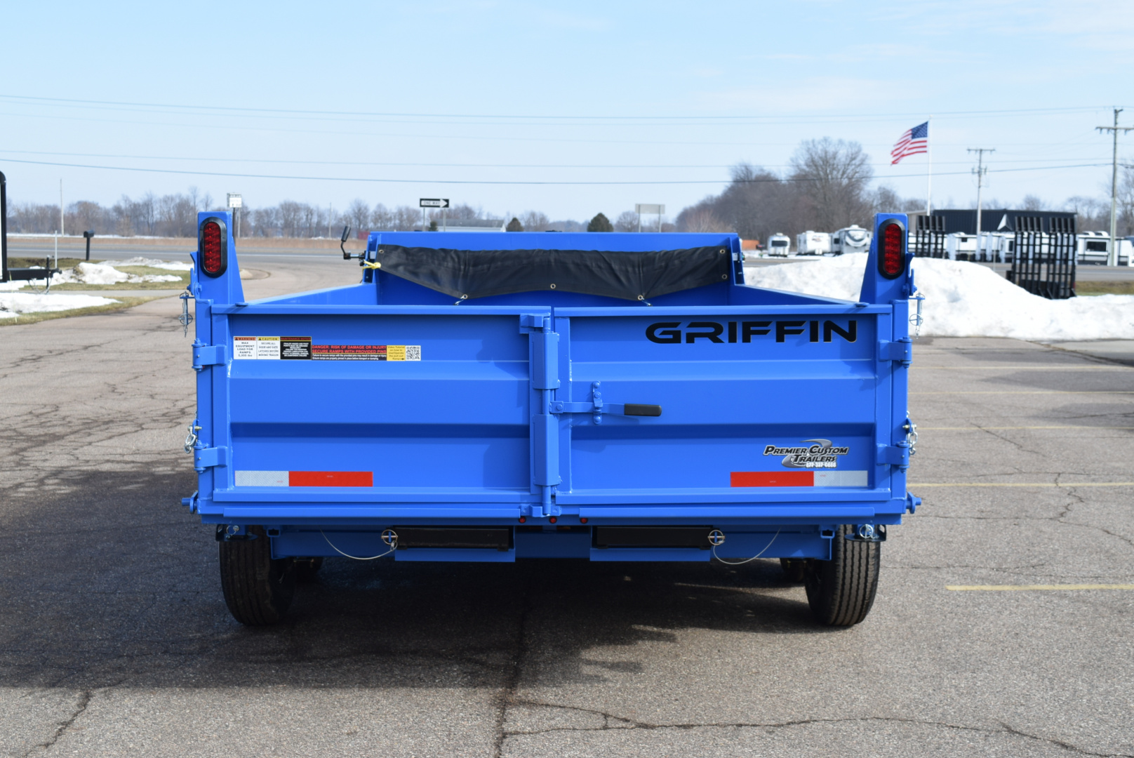 New GRIFFIN 7x14 14K DUMP TRAILER w/ TELESCOPING CYLINDER