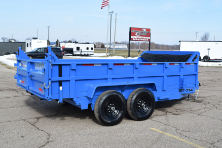 New GRIFFIN 7x14 14K DUMP TRAILER w/ TELESCOPING CYLINDER