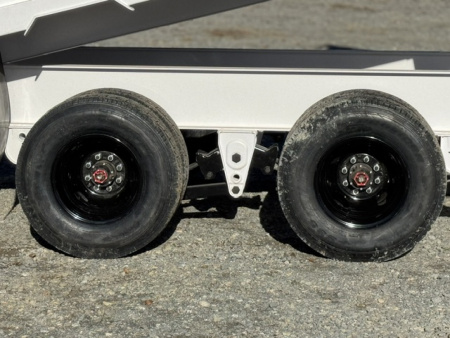 New 2026 RawMaxx HDX 102X20 GOOSENECK HIGH SIDE 10K AXLES, W/14 PLYS, HYDRAULIC JACKS, AND FLIP OVER TARP 24000K GVWR Dump Trailer