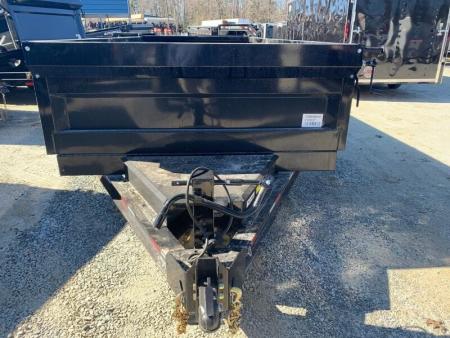 New 2026 Iron Bull Dump Trailer / DTB Series / 83" Wide x 12' Long / Scissor Hoist / Ramp / Tarp / 24" High Sides