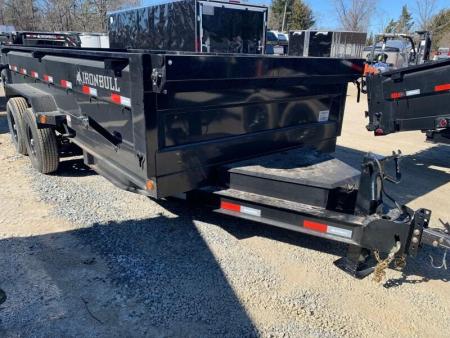 New 2026 Iron Bull Dump Trailer / DTB Series / 83  Wide x 12' Long / Scissor Hoist / Ramp / Tarp / 24  High Sides