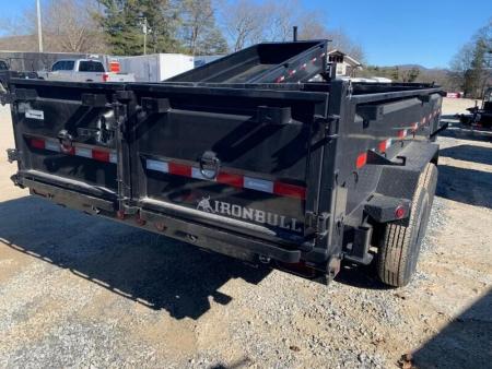 New 2026 Iron Bull Dump Trailer / DTB Series / 83" Wide x 12' Long / Scissor Hoist / Ramp / Tarp / 24" High Sides