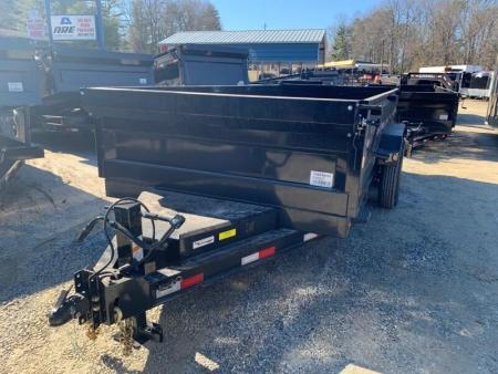 New 2026 Iron Bull Dump Trailer / DTB Series / 83" Wide x 12' Long / Scissor Hoist / Ramp / Tarp / 24" High Sides