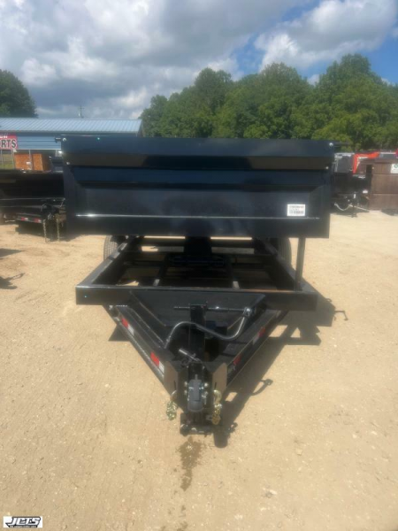 New 2026 Iron Bull Dump Trailer / DTB Series / 83" Wide x 12' Long / Scissor Hoist / Ramp / Tarp / 24" High Sides