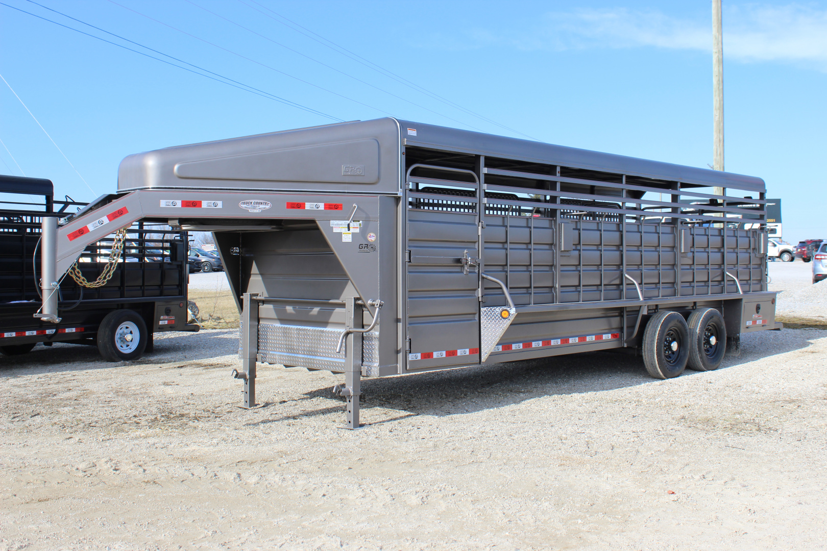 New 2026 GR Trailers 6.8x24 Gooseneck Livestock Trailer