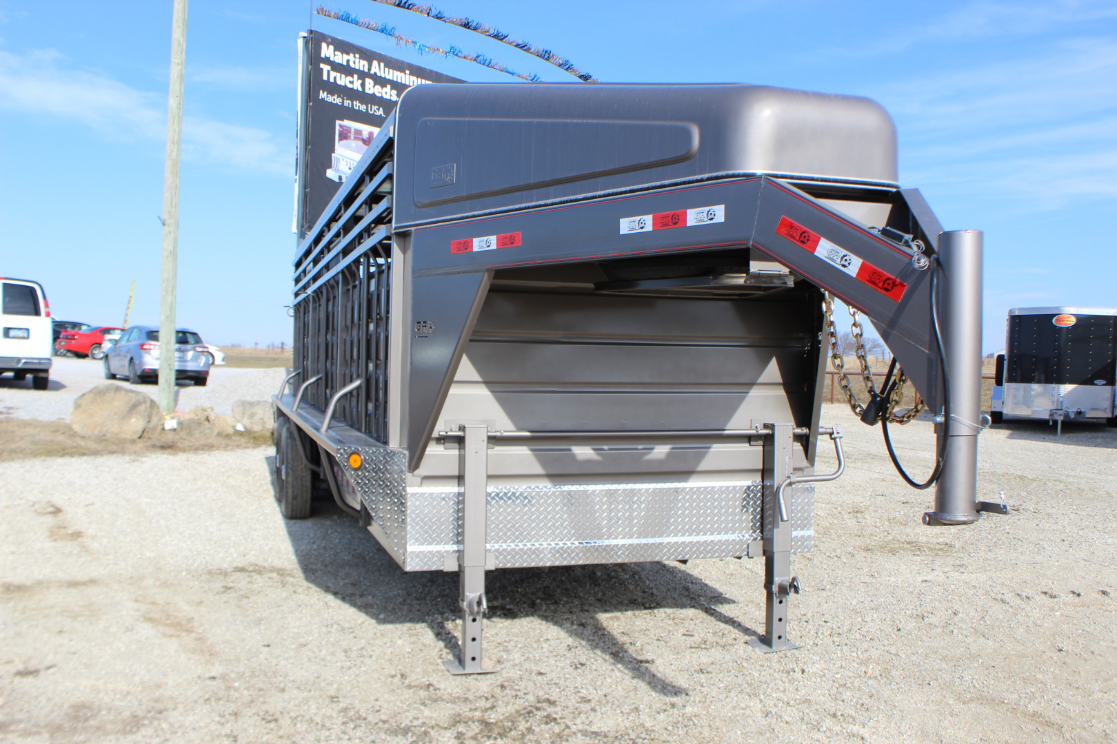 New 2026 GR Trailers 6.8x24 Gooseneck Livestock Trailer