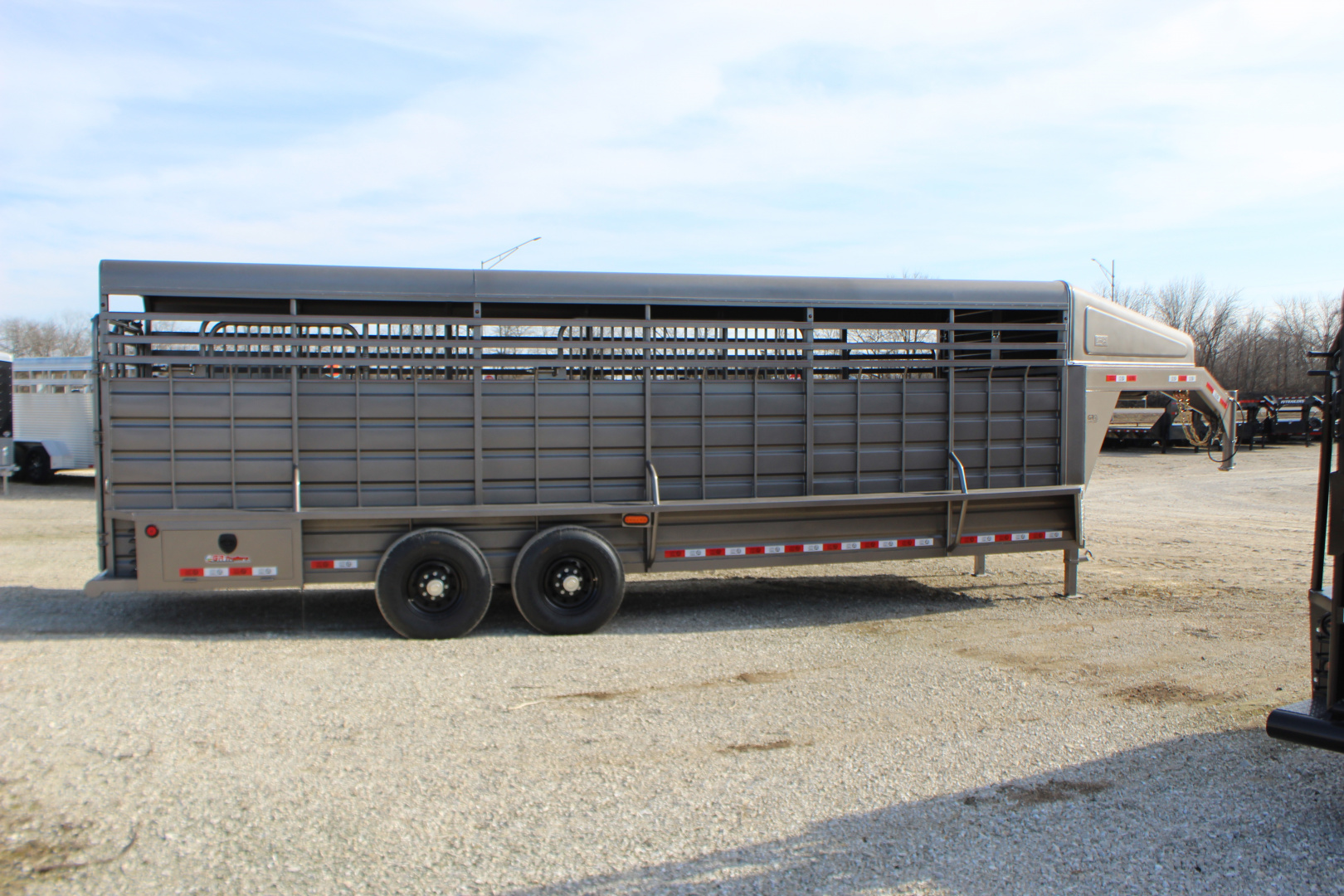 New 2026 GR Trailers 6.8x24 Gooseneck Livestock Trailer