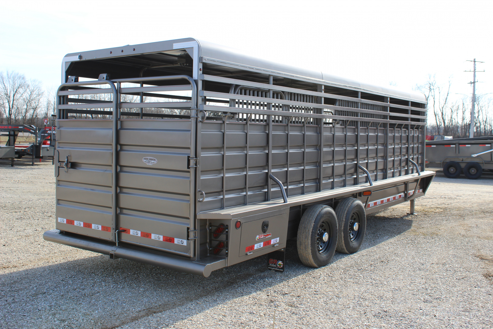 New 2026 GR Trailers 6.8x24 Gooseneck Livestock Trailer