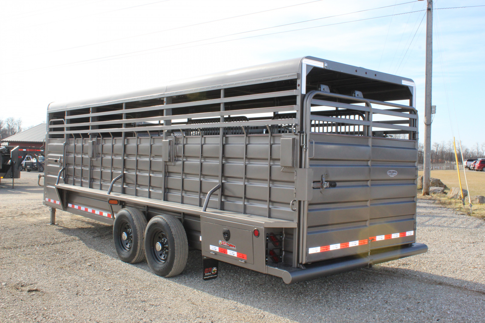 New 2026 GR Trailers 6.8x24 Gooseneck Livestock Trailer