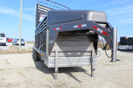 New 2026 GR Trailers 6.8x24 Gooseneck Livestock Trailer