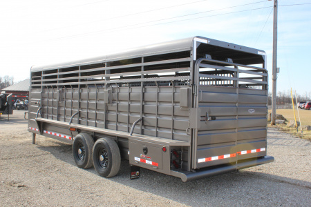 New 2026 GR Trailers 6.8x24 Gooseneck Livestock Trailer