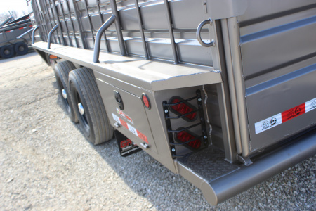 New 2026 GR Trailers 6.8x24 Gooseneck Livestock Trailer