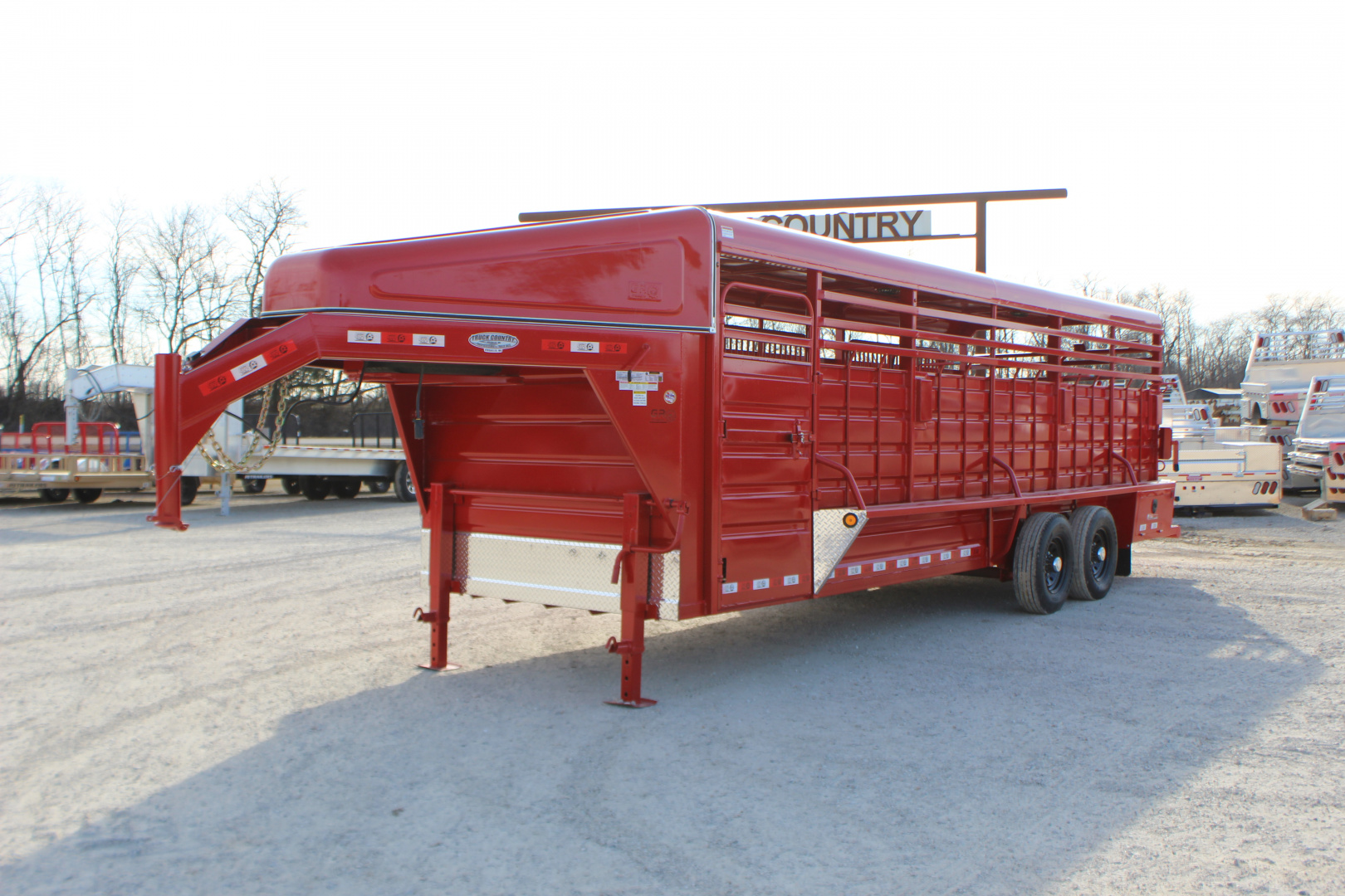 New 2026 GR Trailers 6.8x24 gooseneck Livestock Trailer