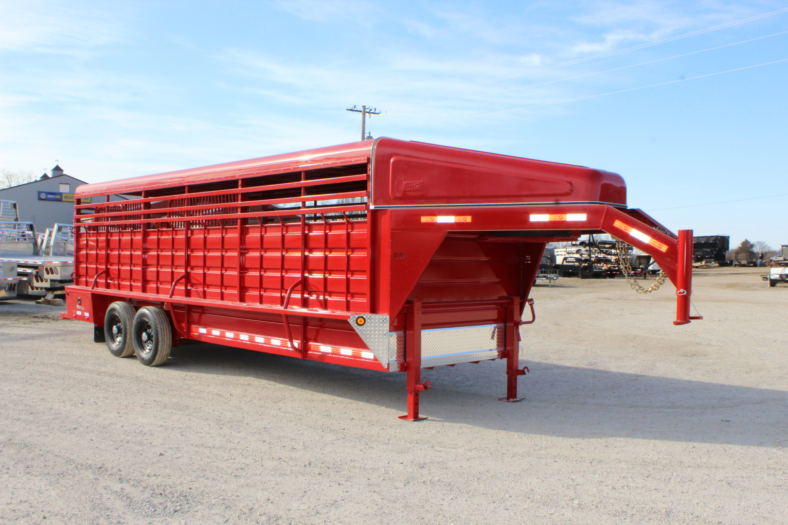 New 2026 GR Trailers 6.8x24 gooseneck Livestock Trailer
