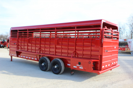 New 2026 GR Trailers 6.8x24 gooseneck Livestock Trailer