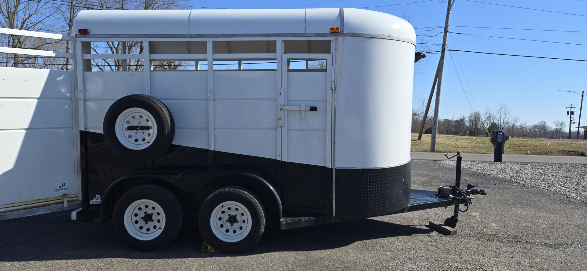 Used 1995 Dura 2-Horse Straight Load Horse Trailer