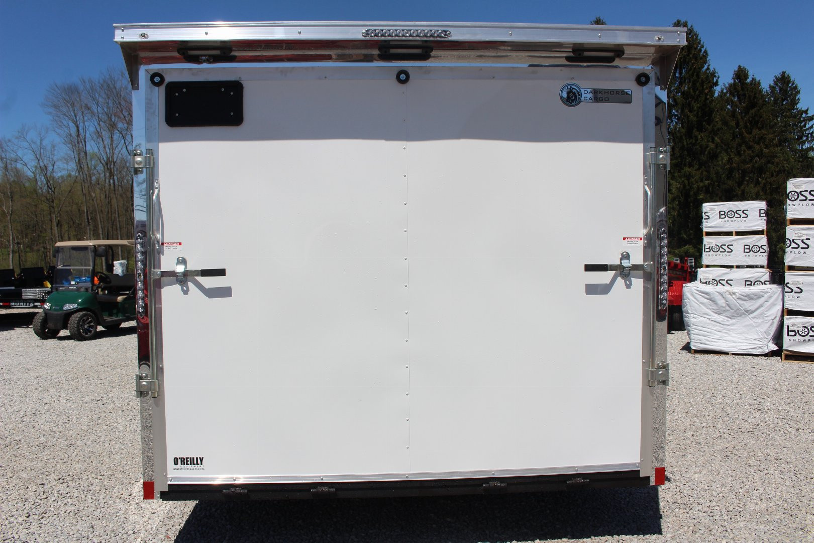 New 2026 Darkhorse Cargo DWRK 8.5' x 18' Flat Front Enclosed Cargo Trailer - Ramp Door - 9990#