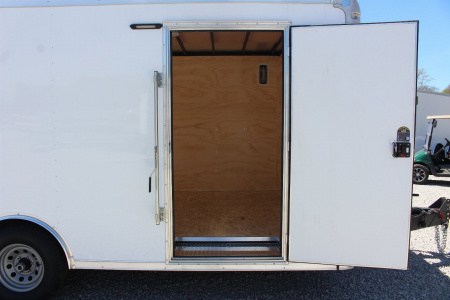 New 2026 Darkhorse Cargo DWRK 8.5' x 18' Flat Front Enclosed Cargo Trailer - Ramp Door - 9990#