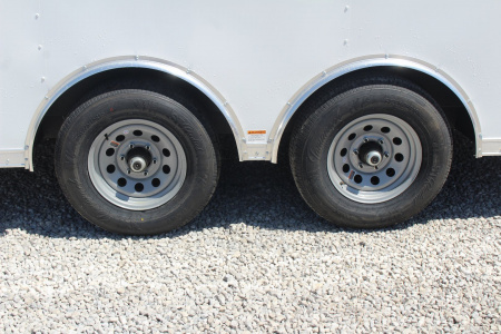 New 2026 Darkhorse Cargo DWRK 8.5' x 18' Flat Front Enclosed Cargo Trailer - Ramp Door - 9990#