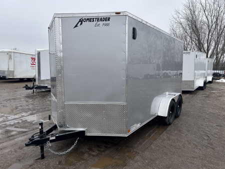 New 2026 Homesteader Trailer INTREPID 7 X 14 FT CARGO TRAILER RAMP DOOR 6 FT 6 IN INTERIOR