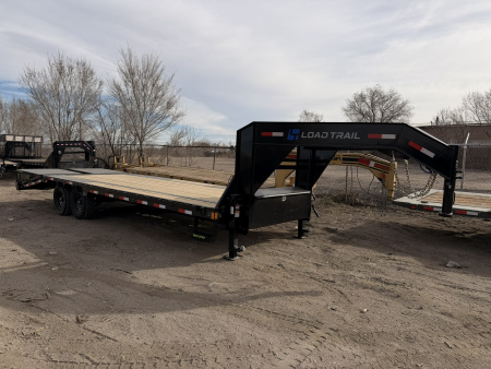 New 2026 Load Trail 8.5-25 Single Wheel Gooseneck Deckover Equipment Hauler W/ Max Ramps 15.6K GVWR