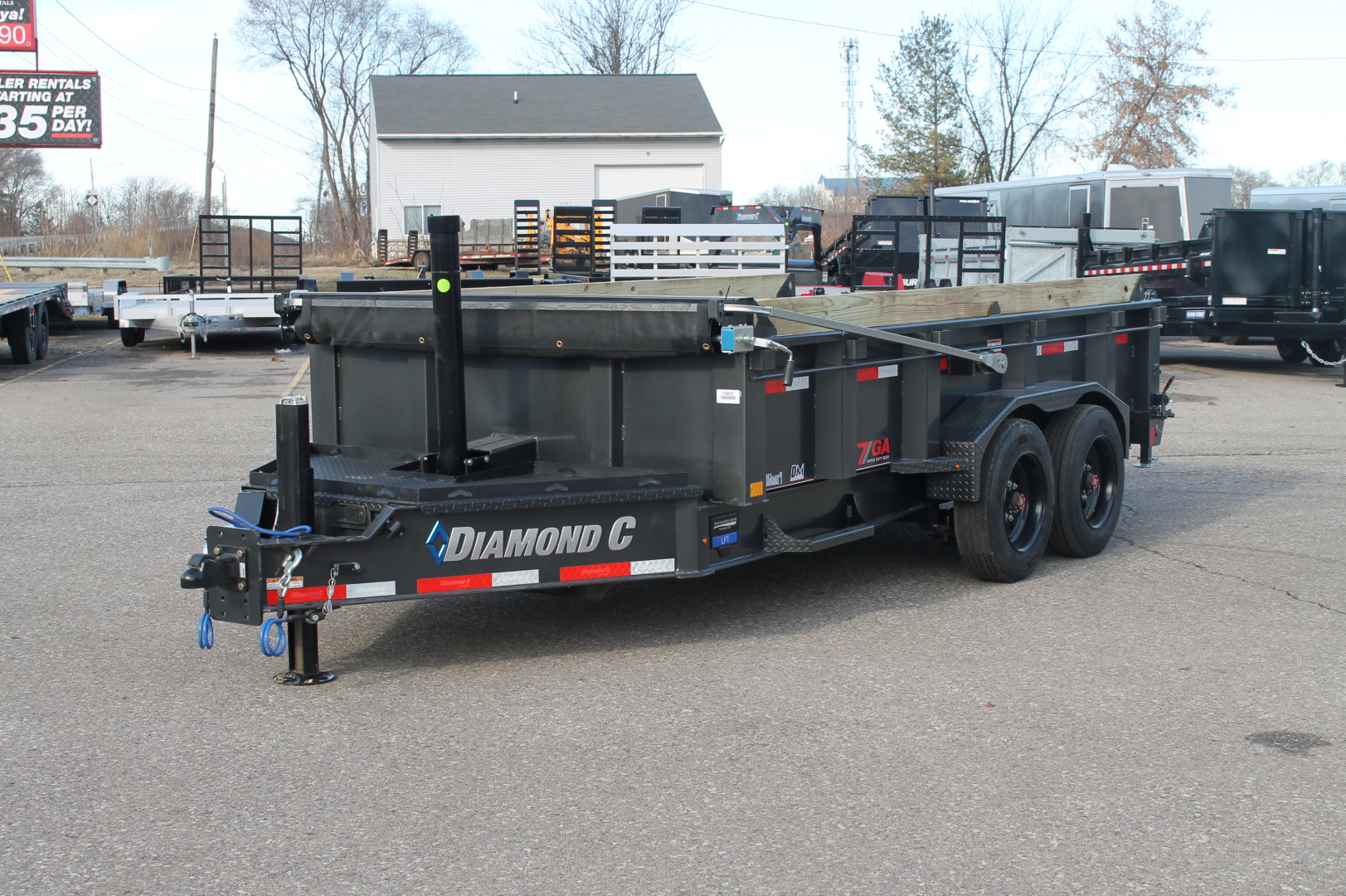 New 2026 Diamond C Trailers LPT208 14X82 Dump Trailer